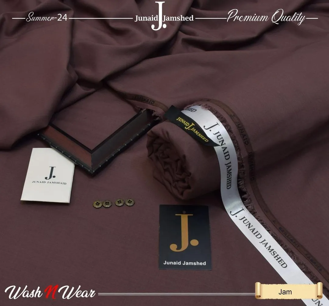 J. Junaid Jamshed Men's Wash and Wear Unstitched Shalwar Kameez - Premium Comfortable Fabric - Image 2