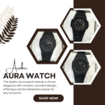 Black Arabic Aura Watch