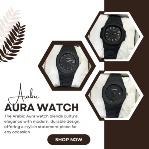 Black Arabic Aura Watch