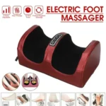 "Electric Foot Massager with Infrared Heating & Deep Kneading | 3-Speed Shiatsu Therapy for Pain Relief & Relaxation"