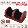 "Electric Foot Massager with Infrared Heating & Deep Kneading | 3-Speed Shiatsu Therapy for Pain Relief & Relaxation"
