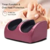 "Electric Foot Massager with Infrared Heating & Deep Kneading | 3-Speed Shiatsu Therapy for Pain Relief & Relaxation" - Image 3