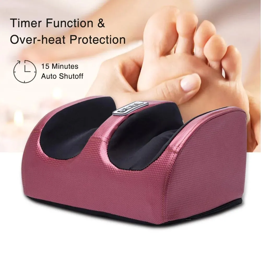 "Electric Foot Massager with Infrared Heating & Deep Kneading | 3-Speed Shiatsu Therapy for Pain Relief & Relaxation" - Image 3