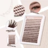 Mayphonce Waterproof False Eyelashes Black Brown