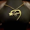 Gold Plated Name Necklace .Zainab