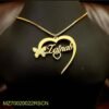 Gold Plated Name Necklace .Zainab - Image 2