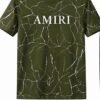 Men Camo Amirt Printed Track Suit Olive Green - Image 2