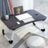 Laptop Table Foldable Laptop Stand for Bed Study Table with Cup Holder Portable Desk - Image 2