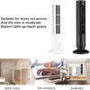 USB Portable Air Conditioner Mini Bladeless Tower Fan 3 Speed Desktop Cooling Fan - Image 2
