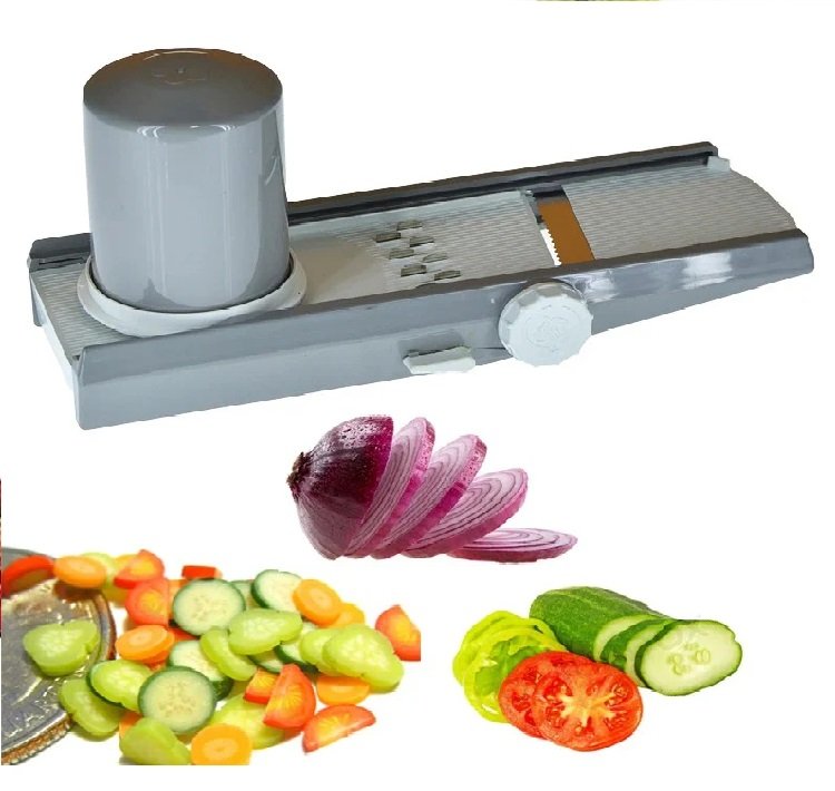 Bruno Vegetable Cutter Slicer Manual Kitchen Food Chopper with Stainless Steel Blades