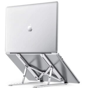 Foldable Metal Laptop Stand Adjustable Portable Laptop Holder for Desk & Office