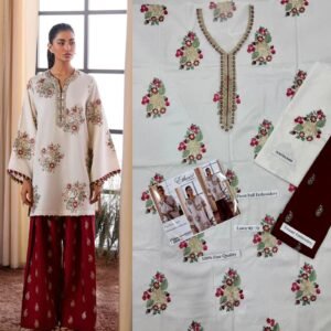 Women's Embroidered 2 Piece Lawn Suit