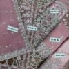 Rang Rasiya Unstitched Organza Embroidered Suit with Silk Palazzo – Replica - Image 5