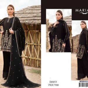 Maria B Premium Airjet Lawn 3 Piece Embroidered Suit