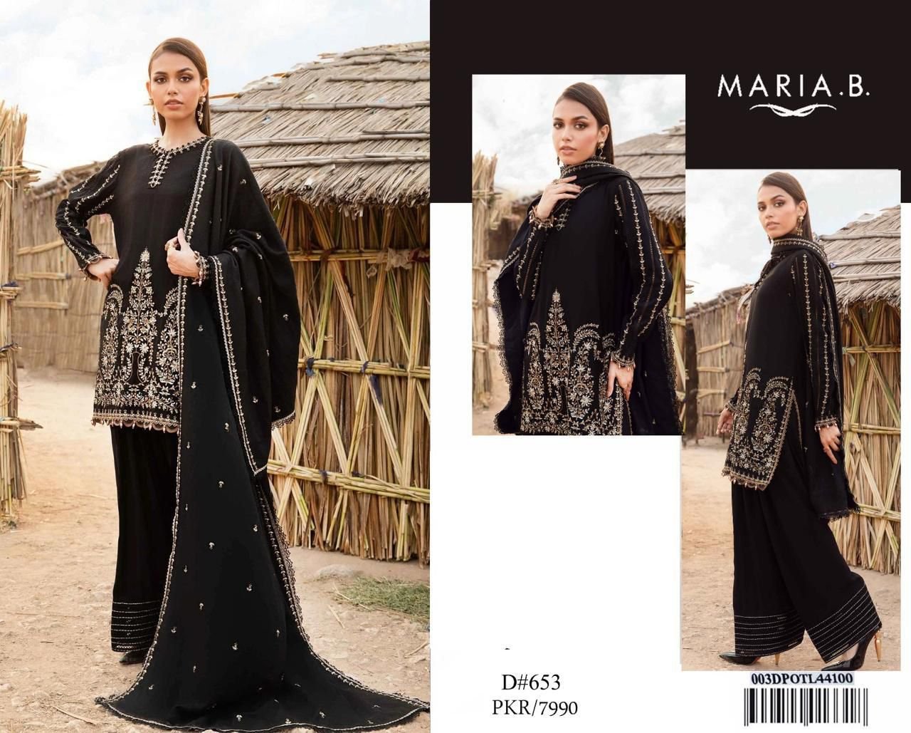 Maria B Premium Airjet Lawn 3 Piece Embroidered Suit