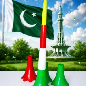 14 August Independenceay Large Baja (Whistle) Azadi Horn For Kids Sizes 4- step Loud Sound