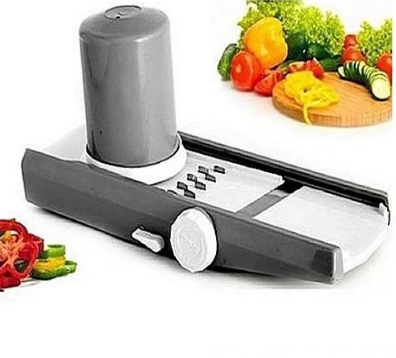 Bruno Vegetable Cutter Slicer Manual Kitchen Food Chopper with Stainless Steel Blades - Image 3