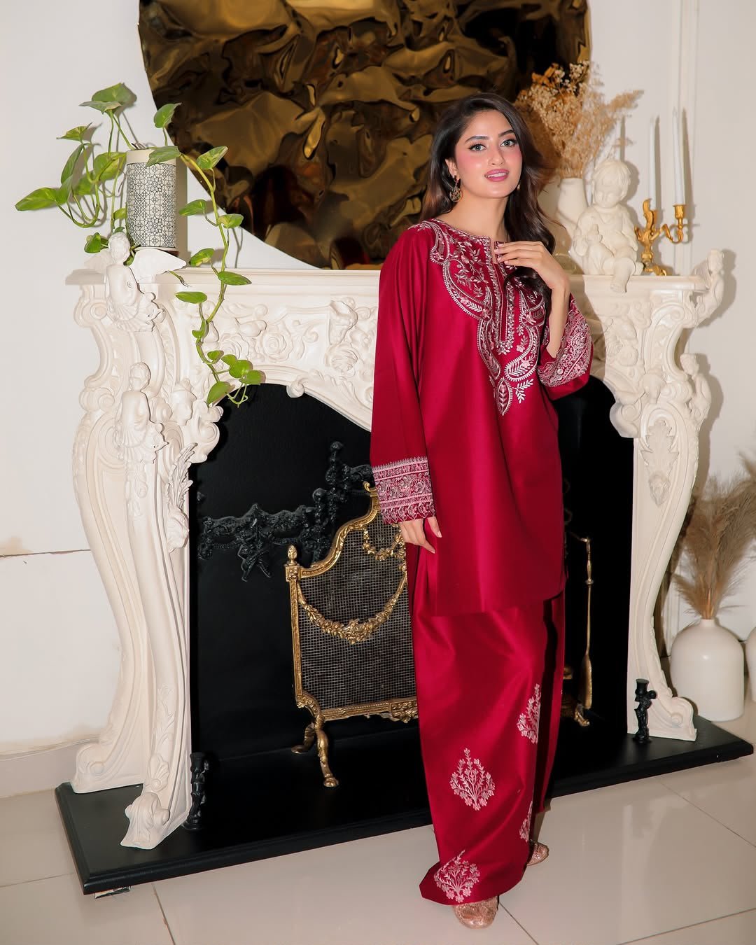 Premium Shamoze Silk 2 Piece Unstitched Suit - Image 7
