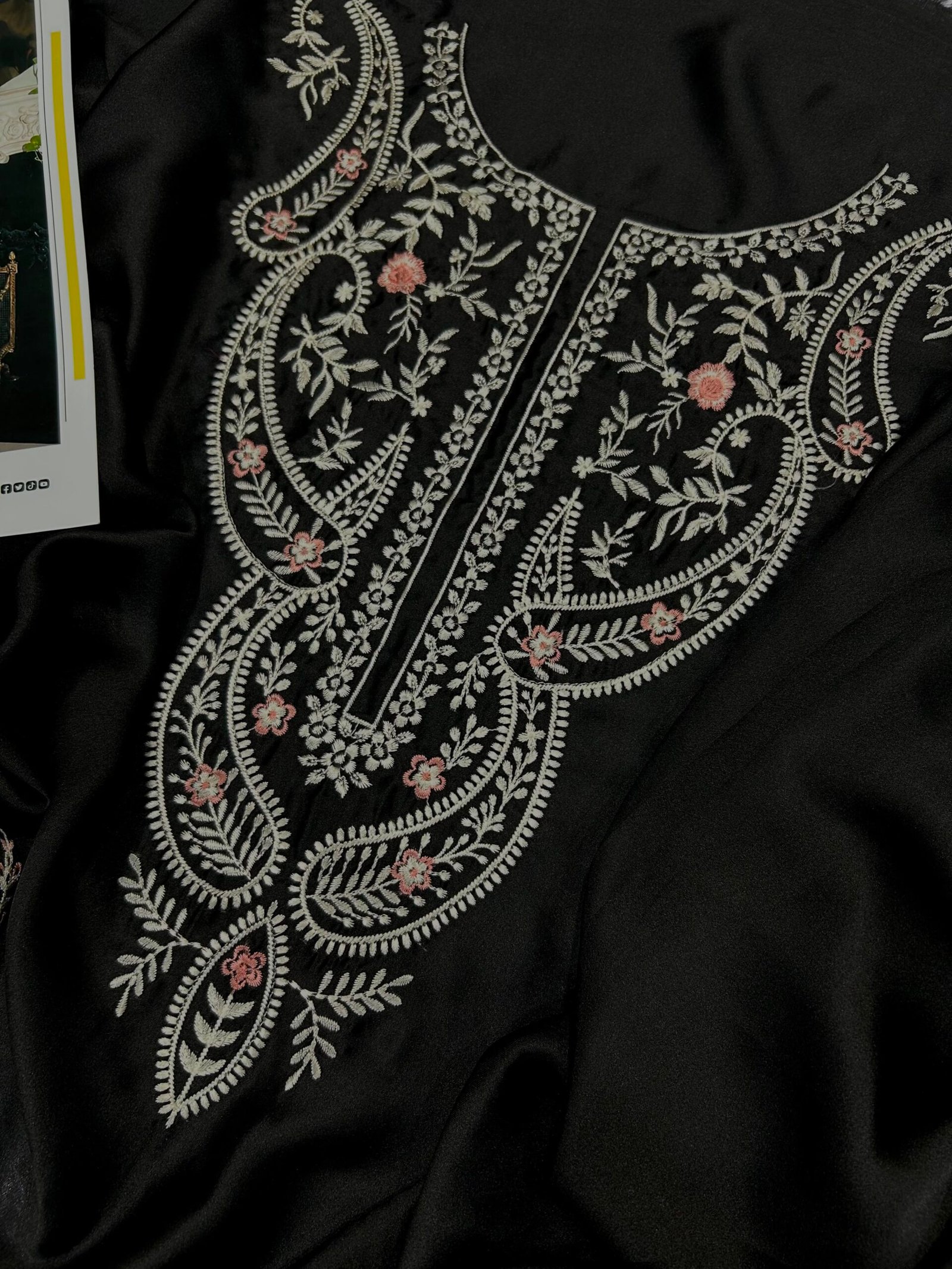 Premium Shamoze Silk 2 Piece Unstitched Suit - Image 4