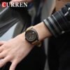 Curren Men's Analog Quartz Leather Strap Watch - Image 4