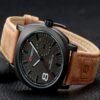 Curren Men's Analog Quartz Leather Strap Watch - Image 3